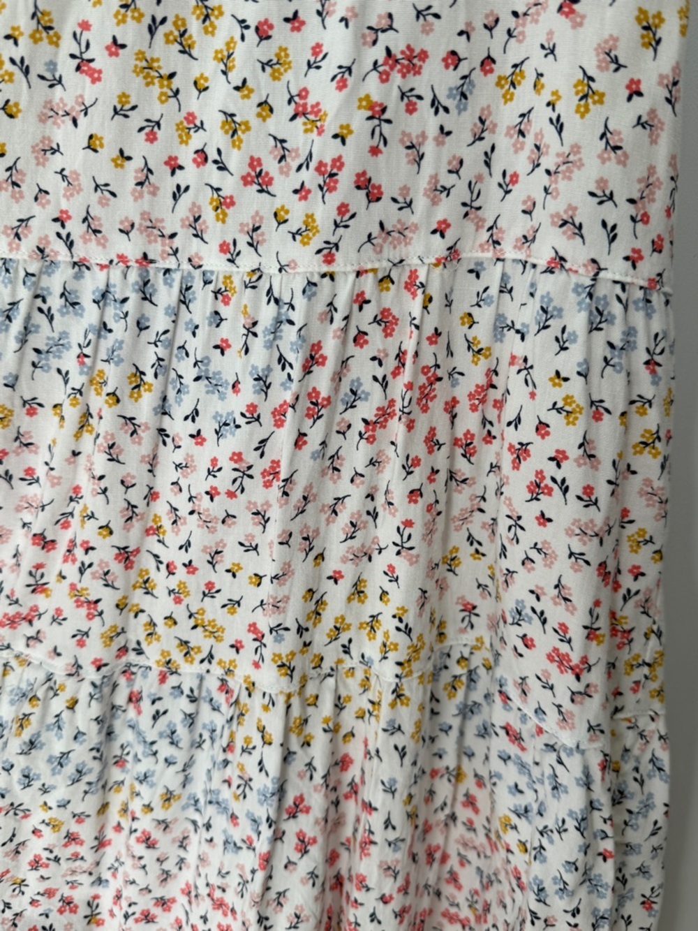 Floral Ruffled Cap Midi Sleeve Dress Large - Picture 5 of 15